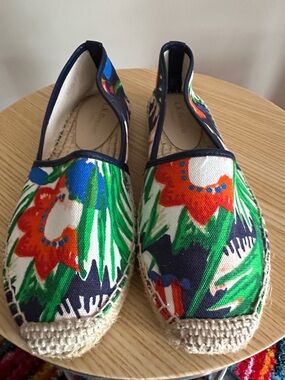 Floral Canvas Espadrilles in Multi-Color - Women